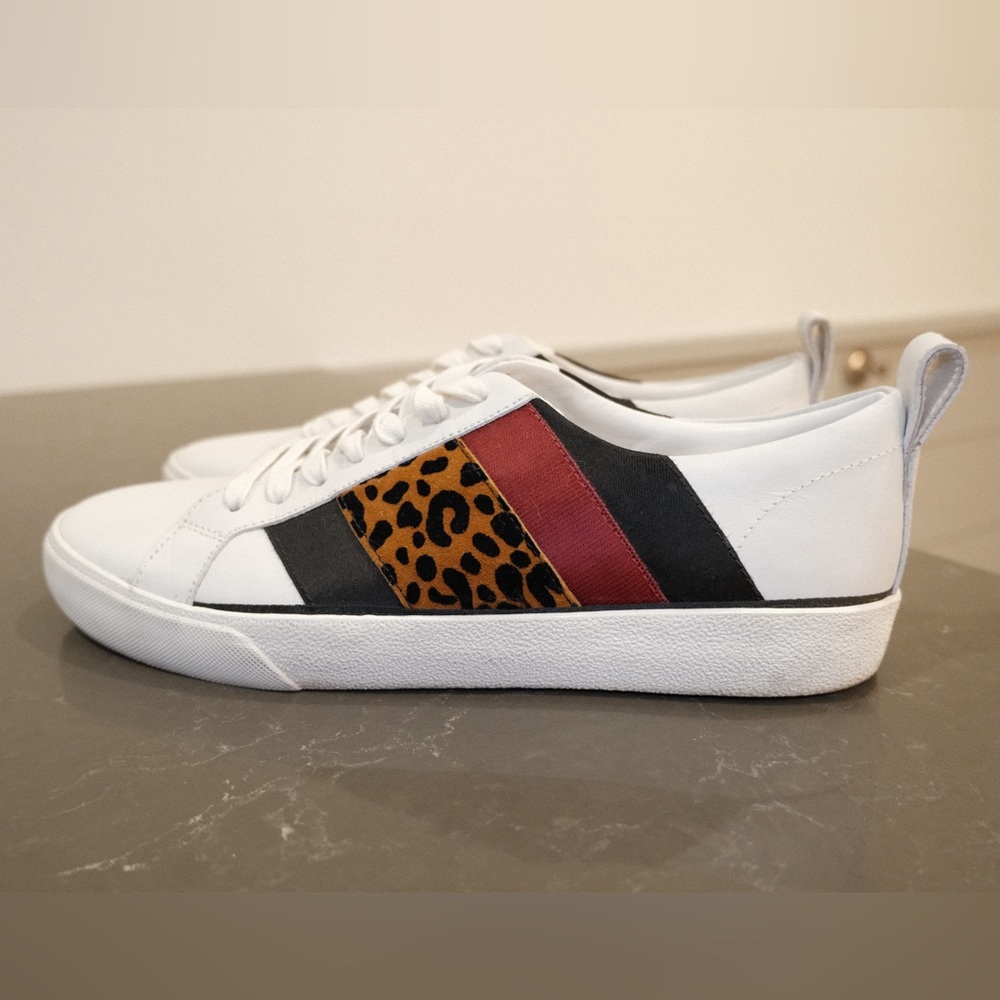Diane Von Furstenberg Women's Tess Leather Sneakers - Size 9.5